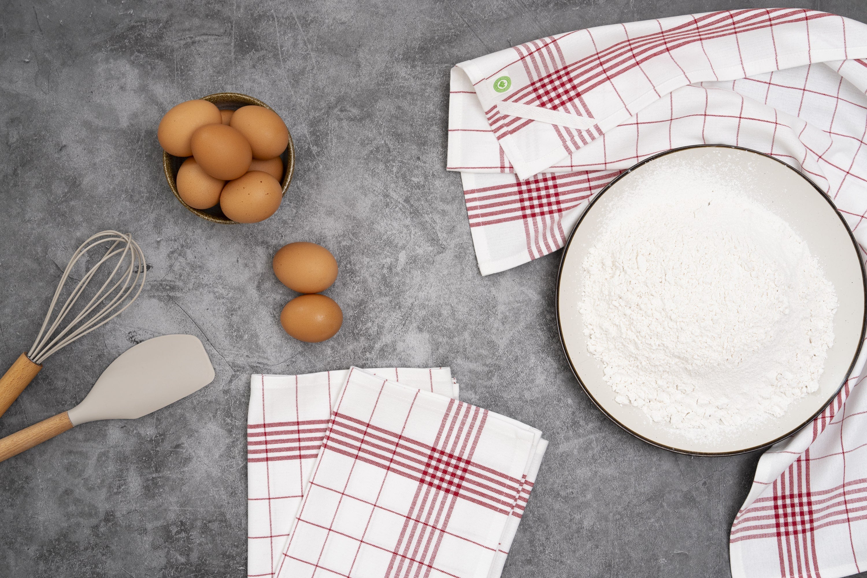 Windowpane Kitchen Towels - The Peony Haus