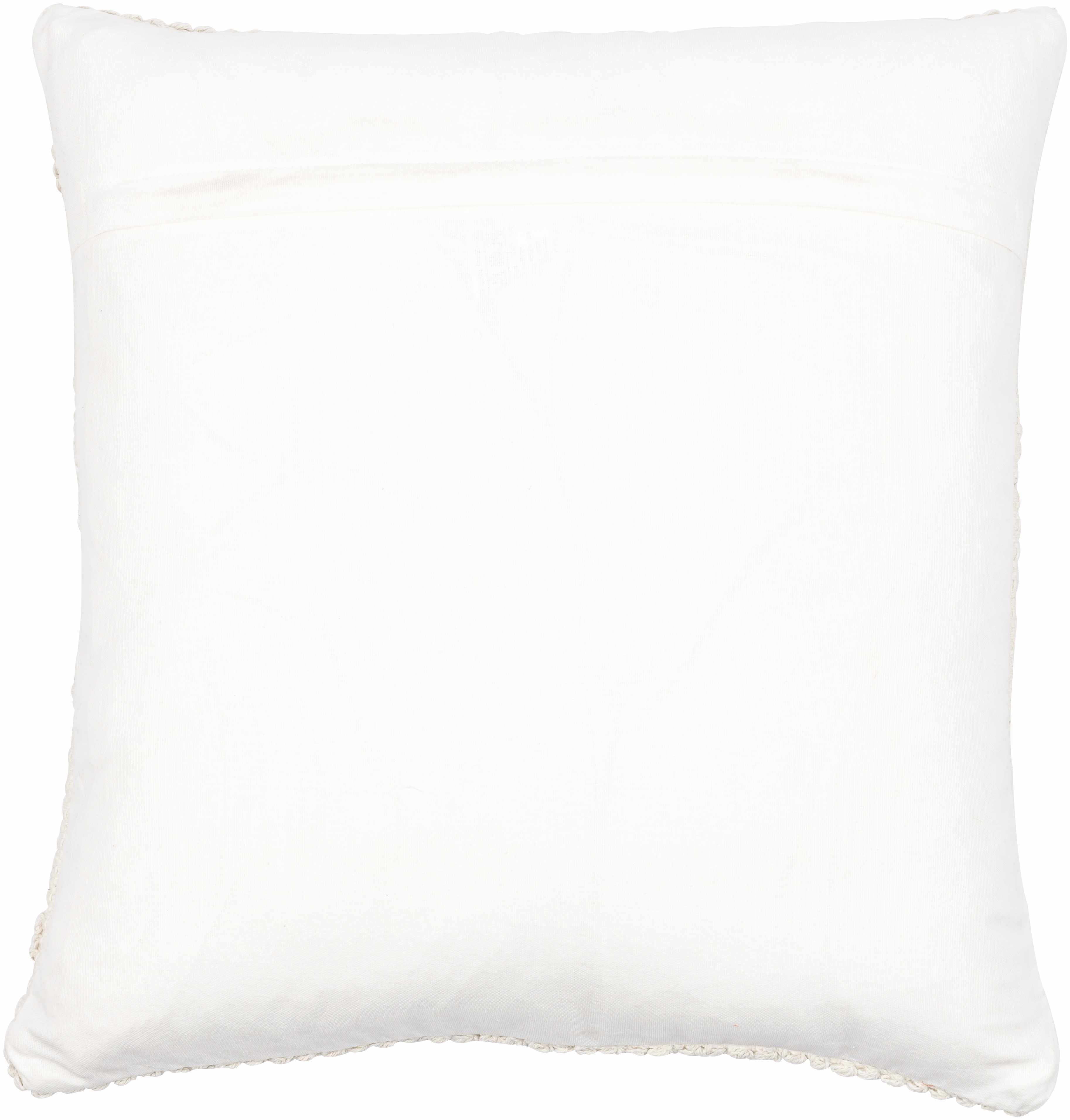 Sumiton White Textured Crochet Cotton Throw Pillow - The Peony Haus