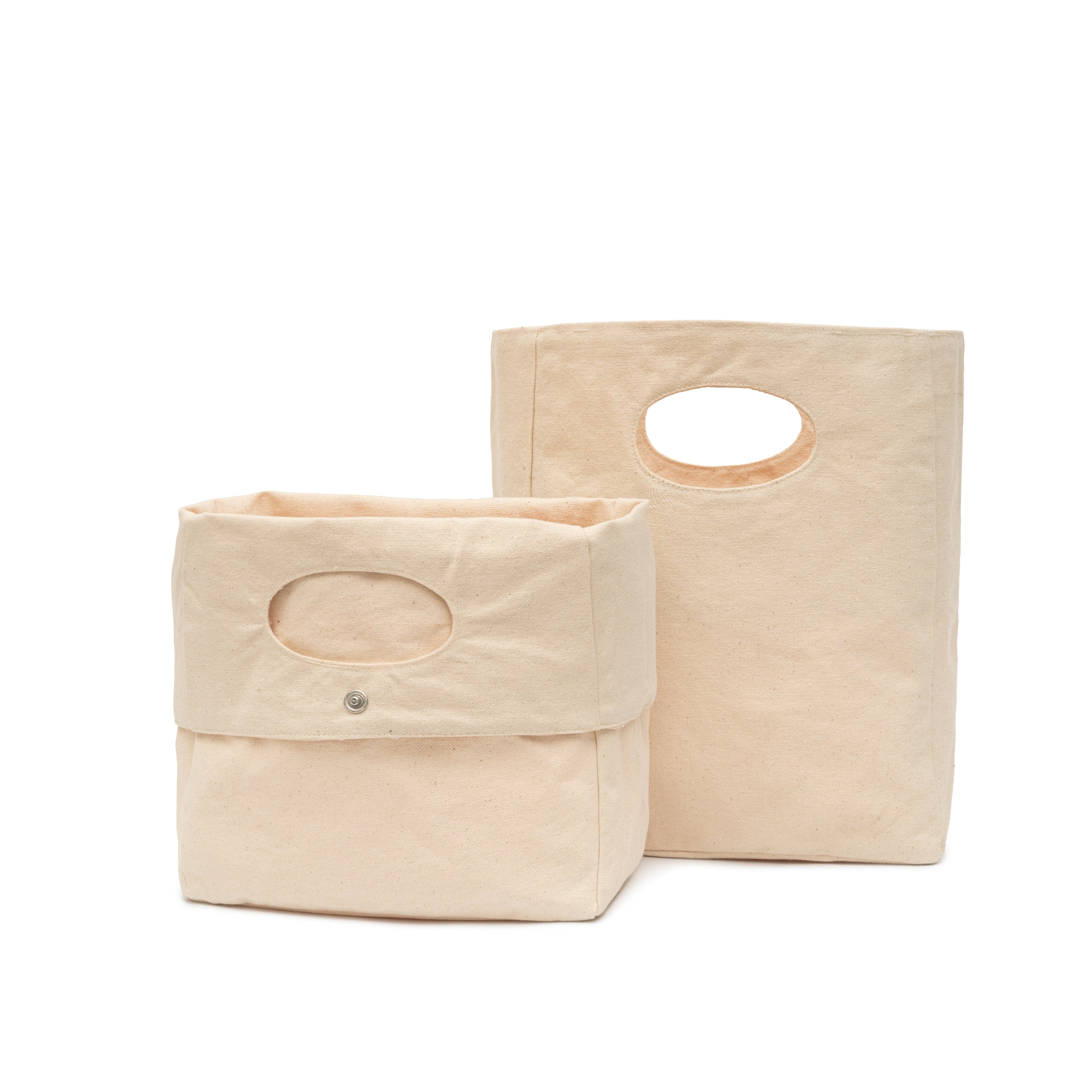 Canvas Basket - Set of 2 - The Peony Haus