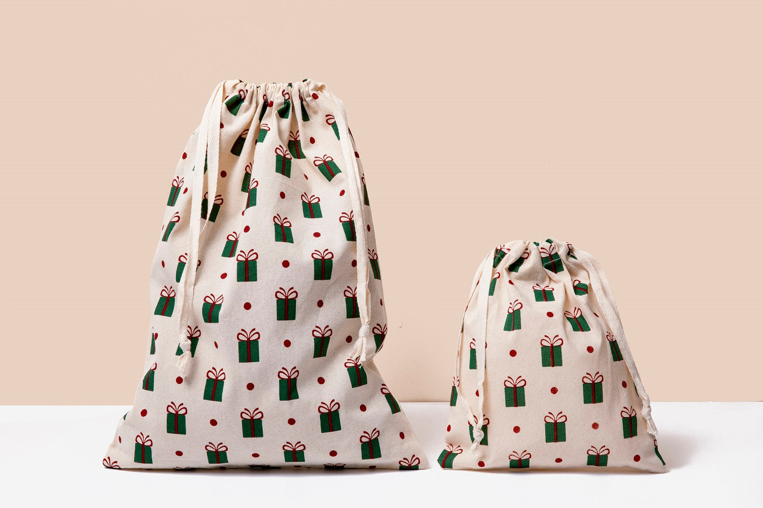 Cloth Gift Bags - Set of 4 - The Peony Haus