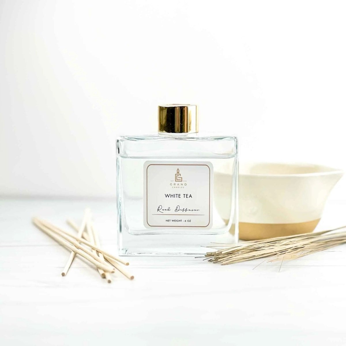 White Tea Reed Diffuser - The Peony Haus