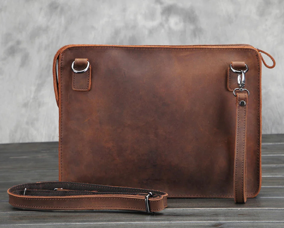 Men's Business Leather Work bag - The Peony Haus