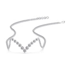 Round Graduated V-Necklace