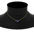 0.75 Carat 5 Stone Pear Shaped Diamond Necklace