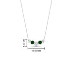 0.75 Carat Graduating Round Diamond Pendant