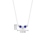 0.75 Carat Graduating Round Diamond Pendant