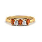 0.75 Carat 5 Stone Wedding Band Diamond Teardrop