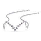 Round Graduated V-Necklace
