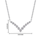 Round Graduated V-Necklace
