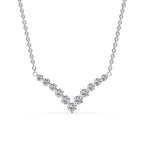 Round Graduated V-Necklace