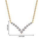 Round Graduated V-Necklace