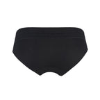 Champagne - Silk & Organic Cotton Brief in Black