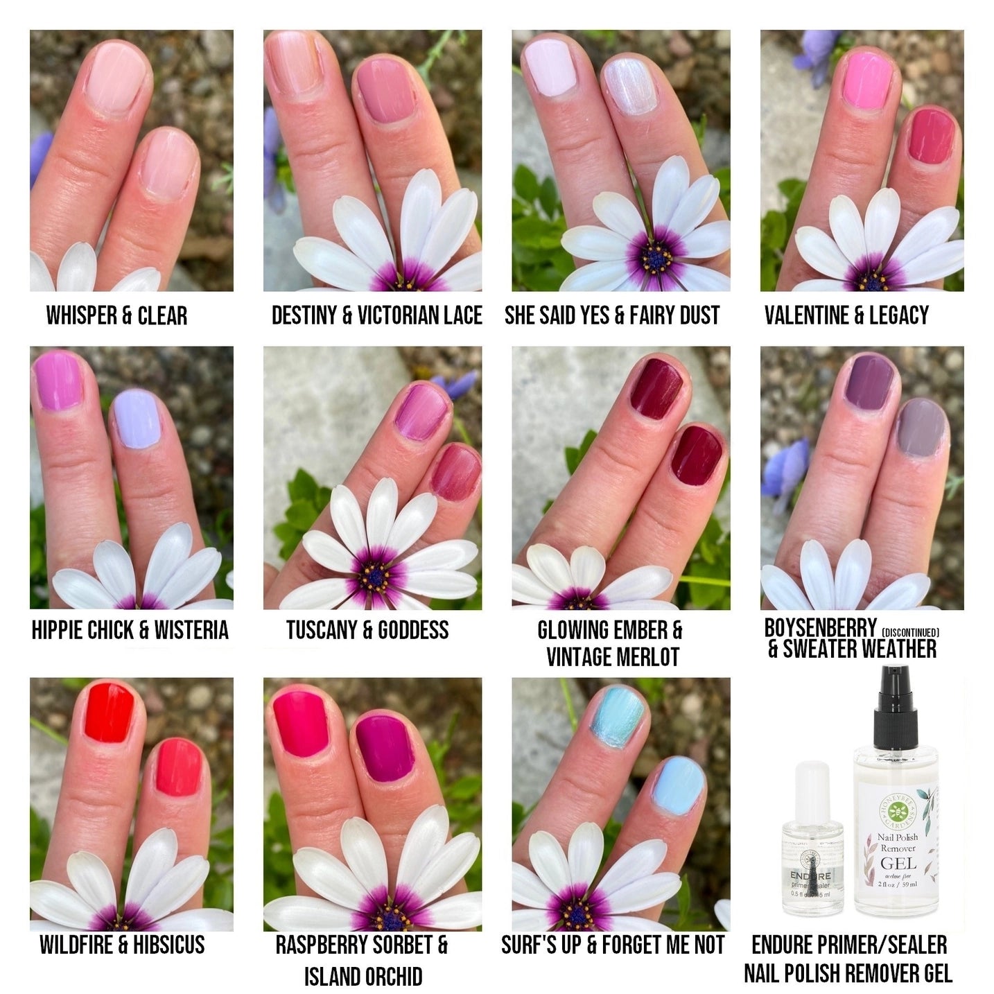 Honeybee Gardens Natural - Watercolors Nail Enamel - The Peony Haus
