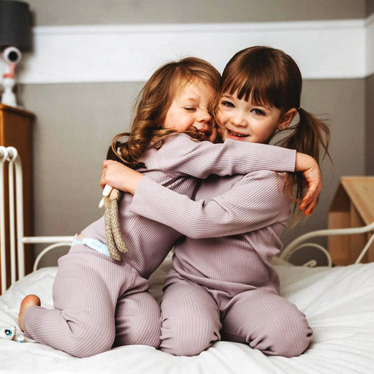 Hipzoo Organic Cotton Kids Pajama Set Flat seam - The Peony Haus