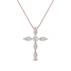 1 Ct. Marquise Diamond Cross Pendant