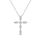 1 Ct. Marquise Diamond Cross Pendant