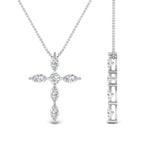 1 Ct. Marquise Diamond Cross Pendant