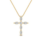 1 Ct. Marquise Diamond Cross Pendant