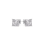 Princess Cut Diamond Stud Earring