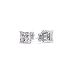 Princess Cut Diamond Stud Earring