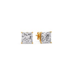 Princess Cut Diamond Stud Earring