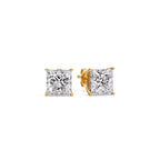 Princess Cut Diamond Stud Earring