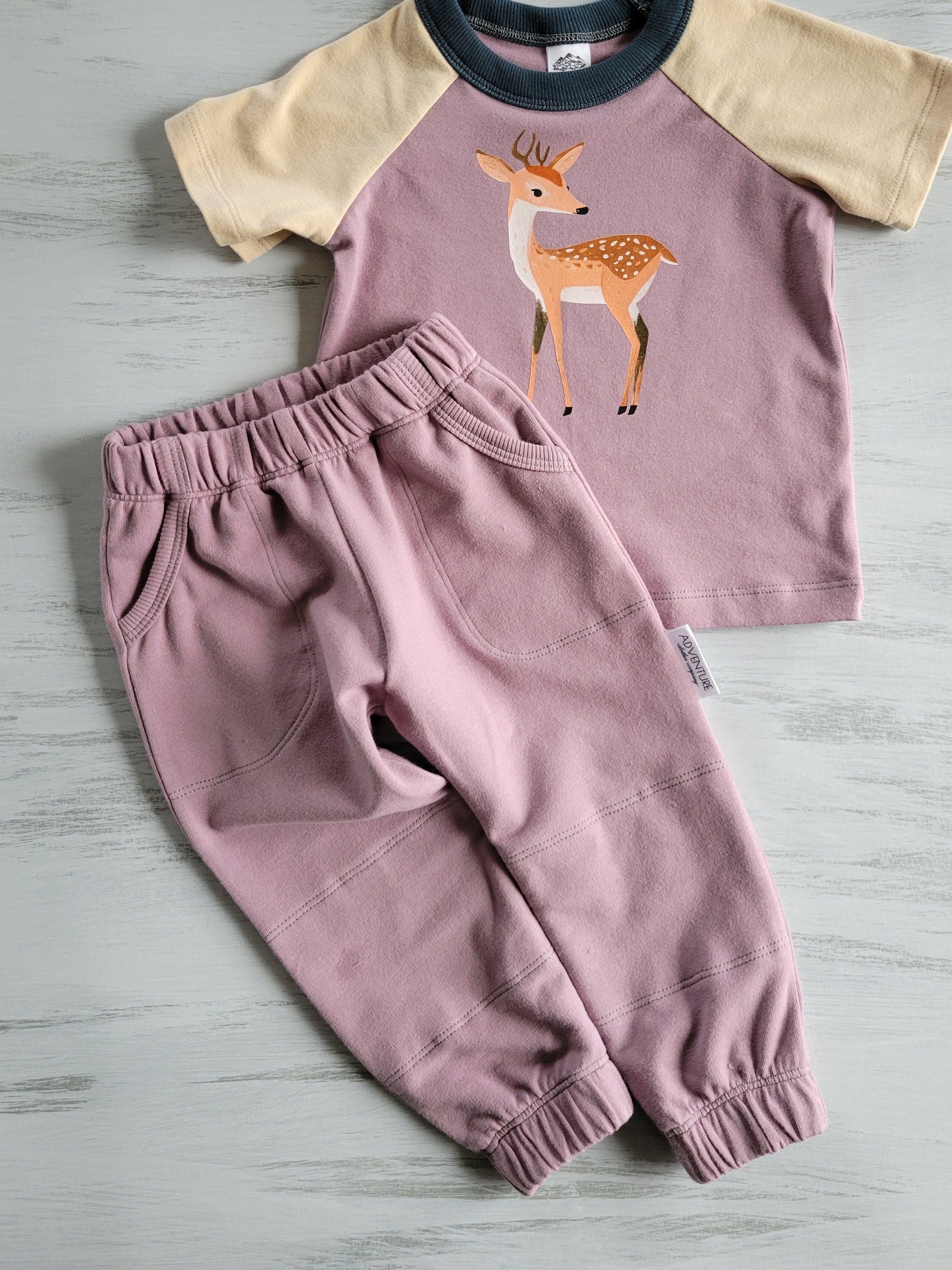 Kids Double Knee Sweats -Organic American Made Cotton - 95% Cotton