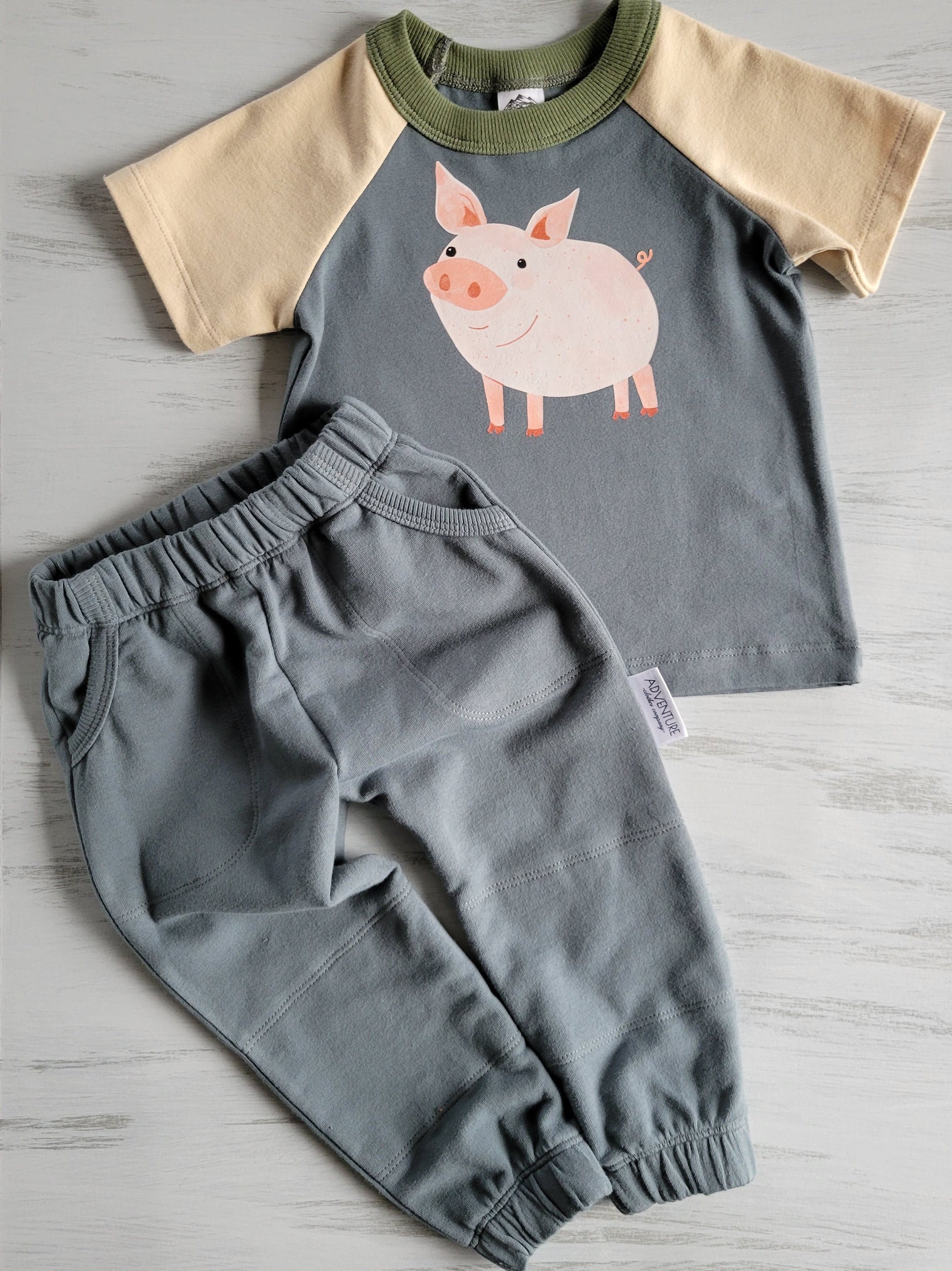 Kids Double Knee Sweats -Organic American Made Cotton - 95% Cotton