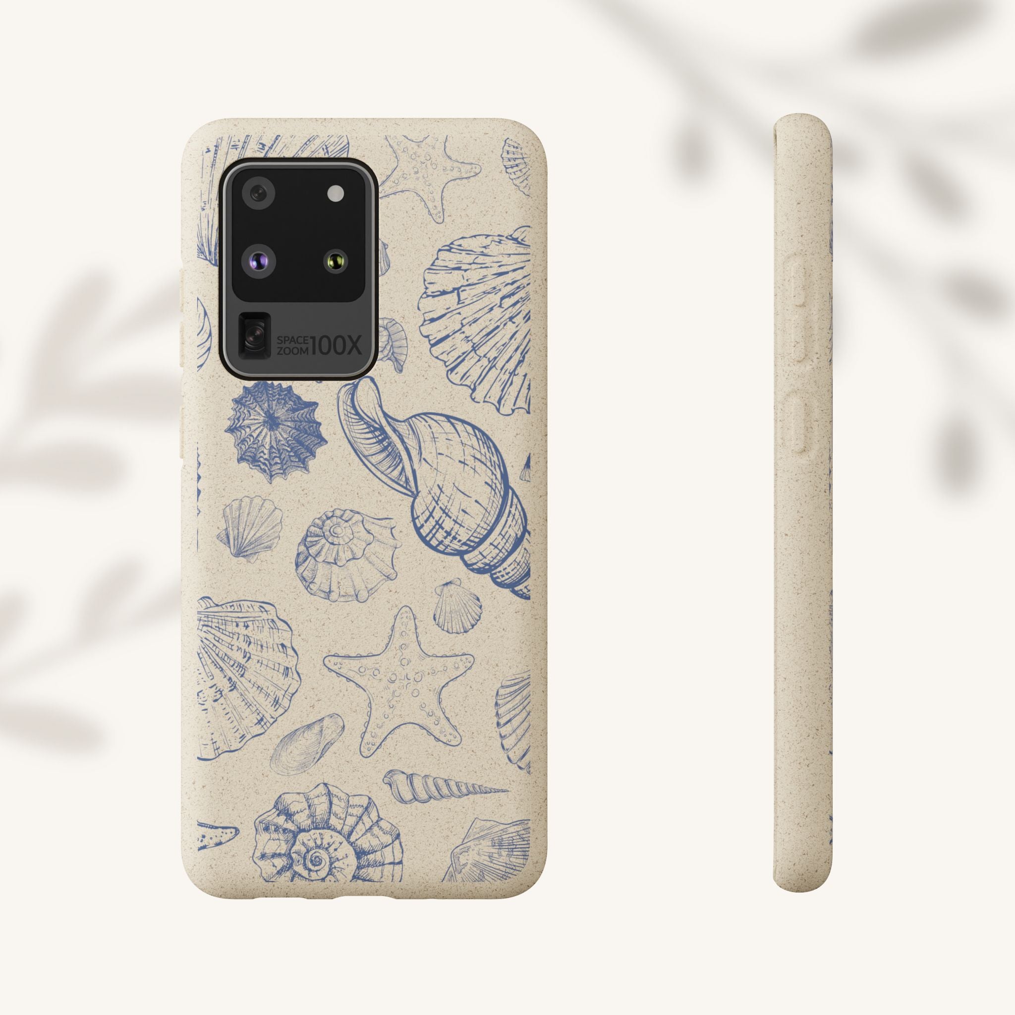 Eco-Friendly Phone Case, Plant based, Biodegradable Case, Shell Design for beach lovers