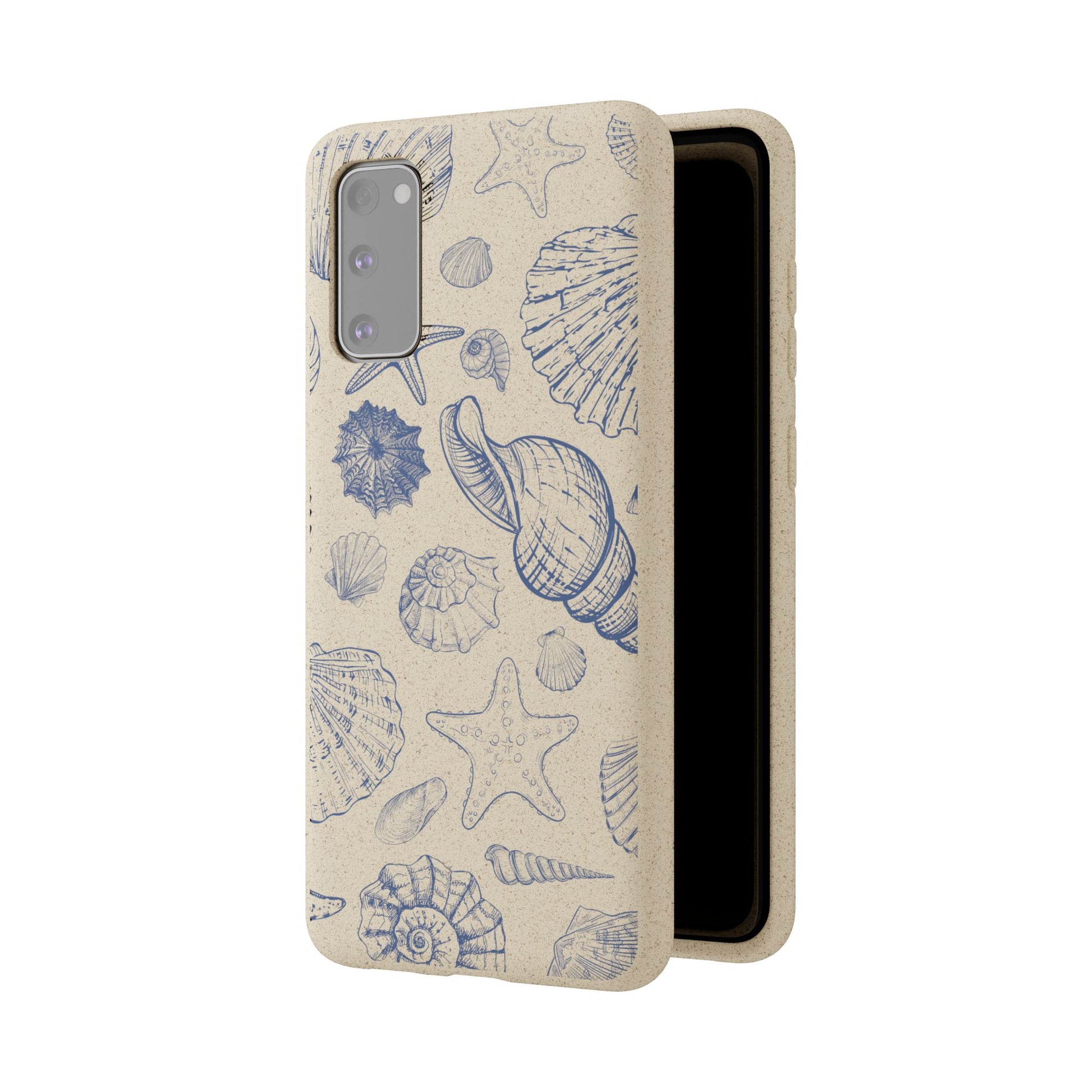 Eco-Friendly Phone Case, Plant based, Biodegradable Case, Shell Design for beach lovers - The Peony Haus