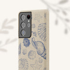 Eco-Friendly Phone Case, Plant based, Biodegradable Case, Shell Design for beach lovers