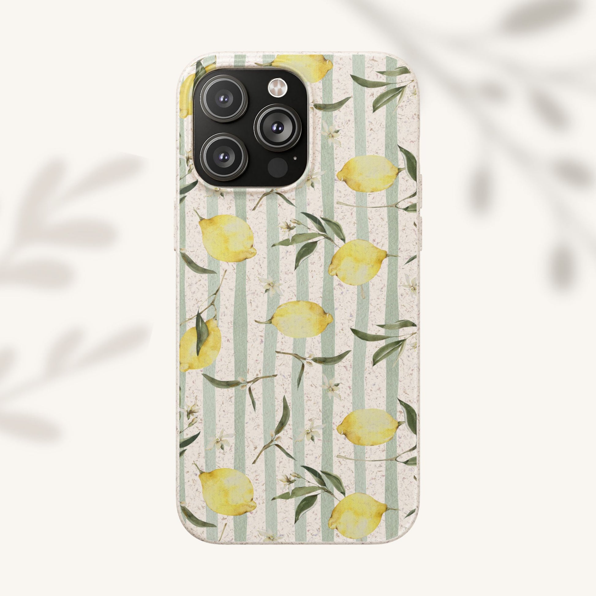 Plant based, biodegradable phone case - When life gives you lemons - The Peony Haus