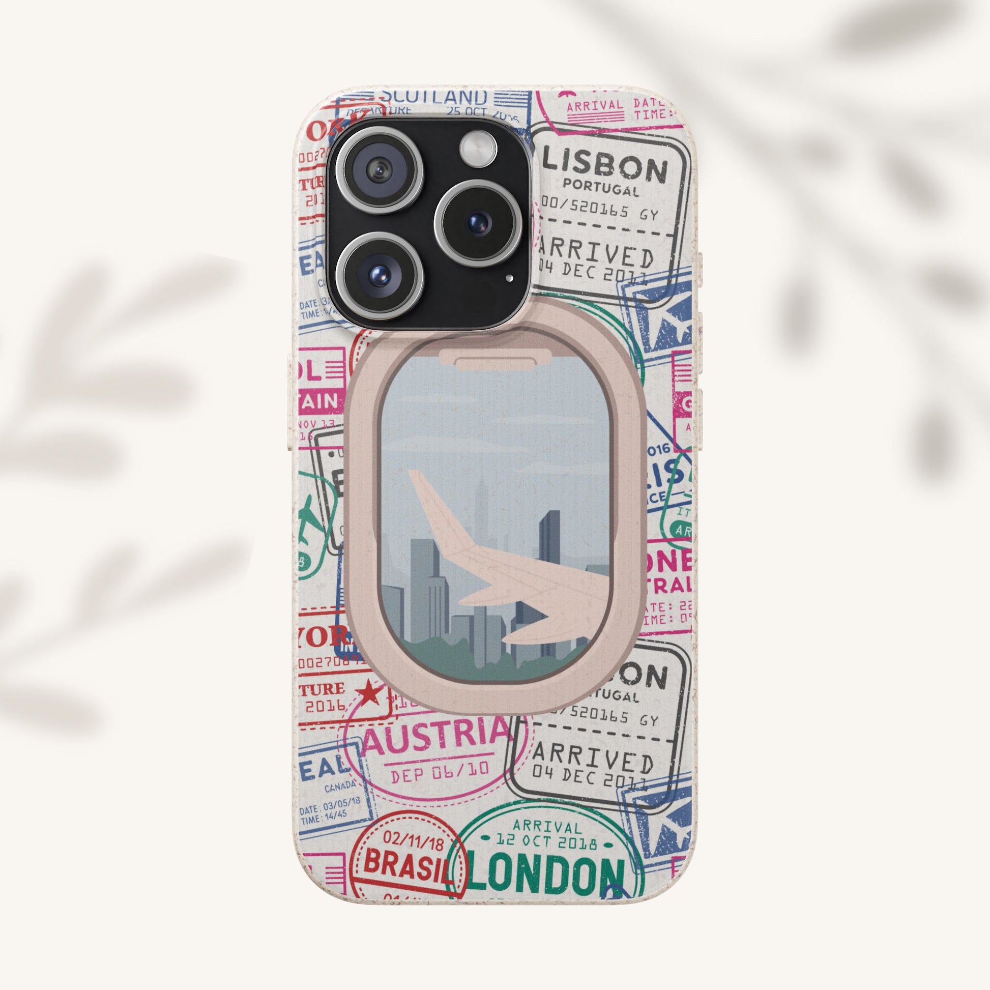 Plant-based, biodegradable phone case - Jet Setter - The Peony Haus