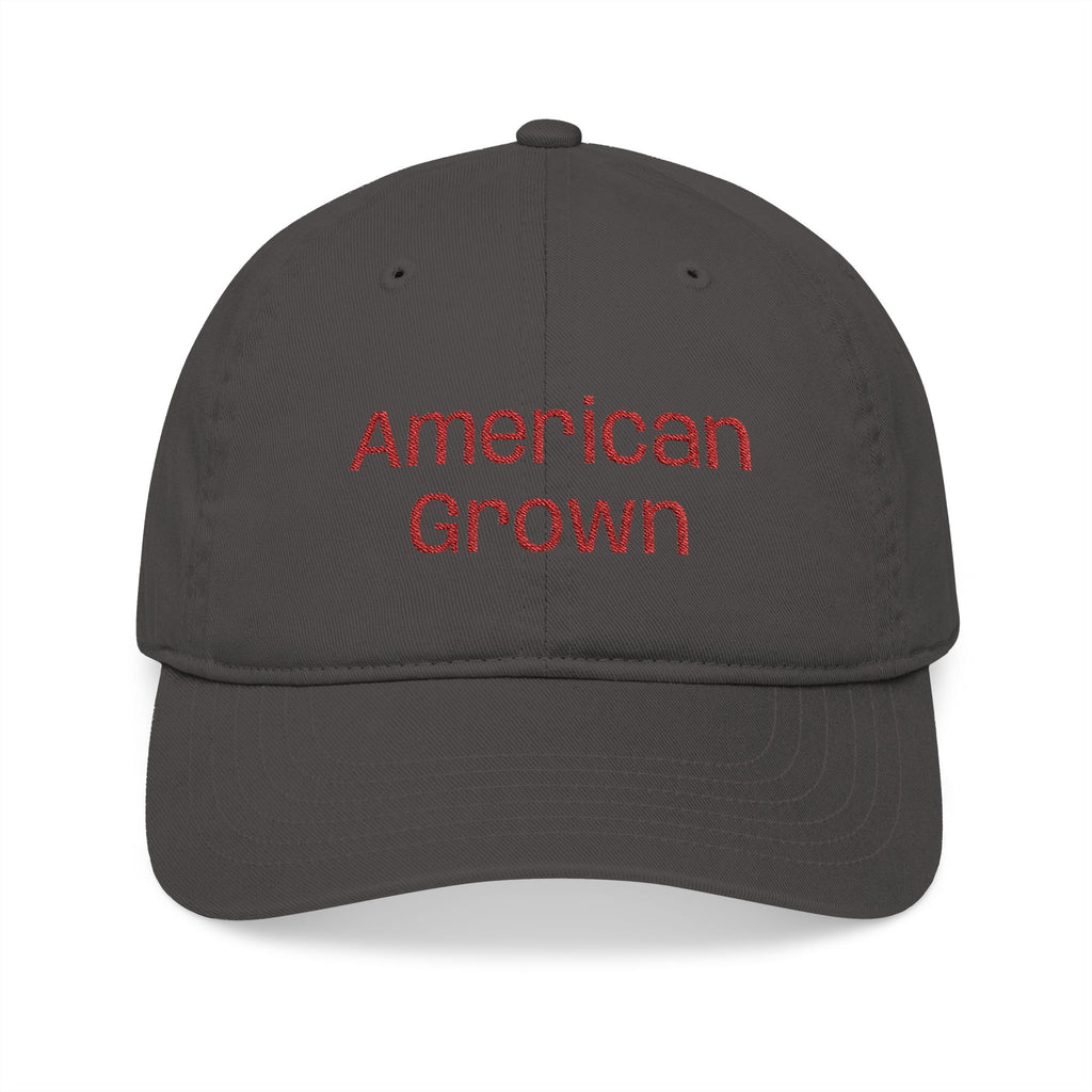 'American Grown' Embroidered Organic Baseball Cap