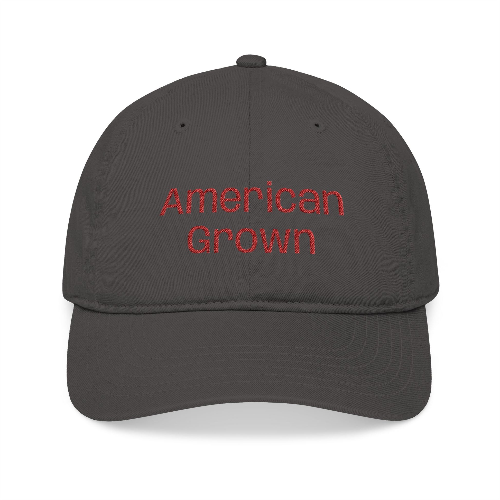 'American Grown' Embroidered Organic Baseball Cap