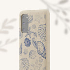 Eco-Friendly Phone Case, Plant based, Biodegradable Case, Shell Design for beach lovers