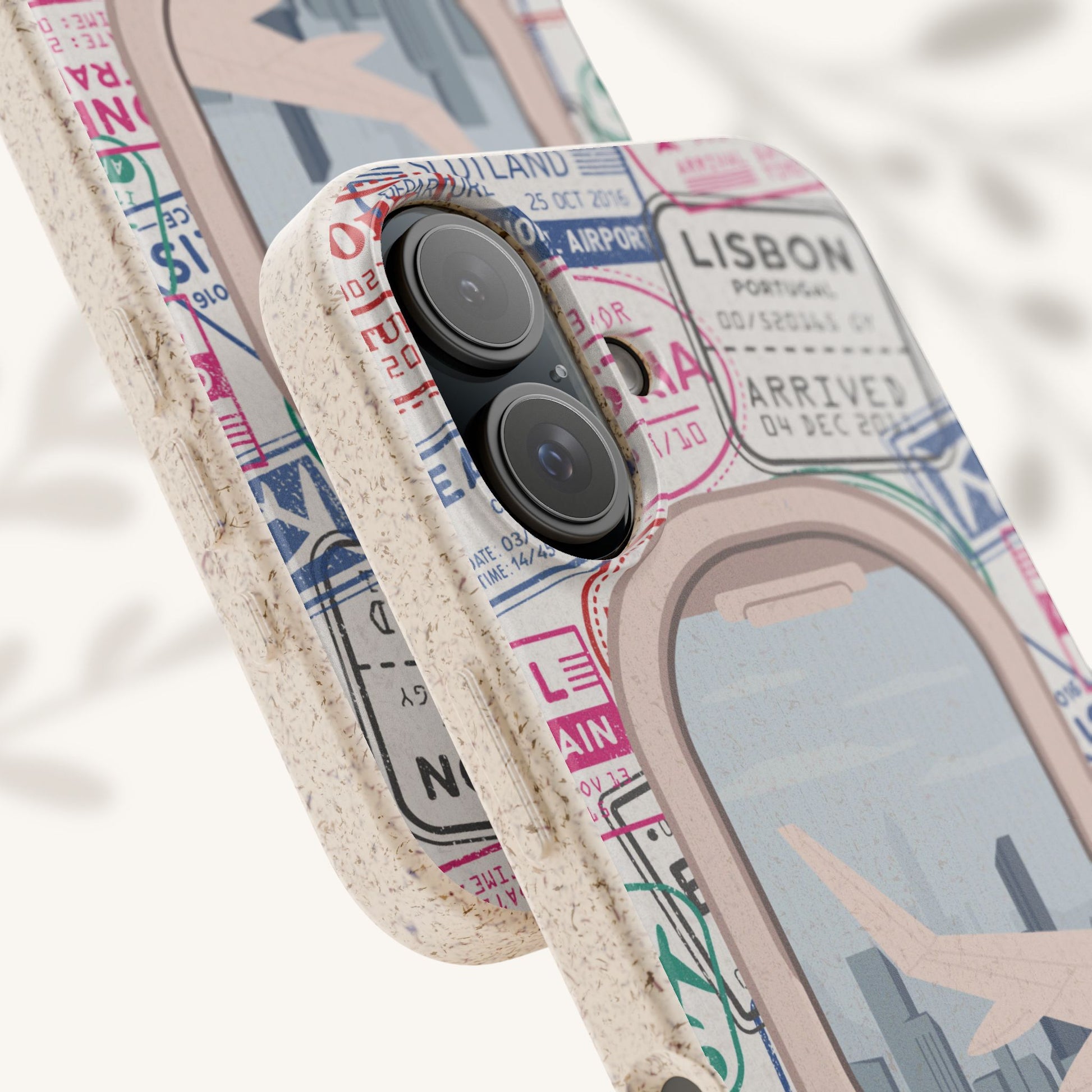 Plant-based, biodegradable phone case - Jet Setter - The Peony Haus