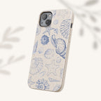 Eco-Friendly Phone Case, Plant based, Biodegradable Case, Shell Design for beach lovers