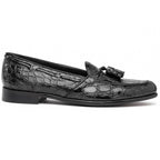 11-582-BLK FRANCO Crocodile Tassel Loafer, Black