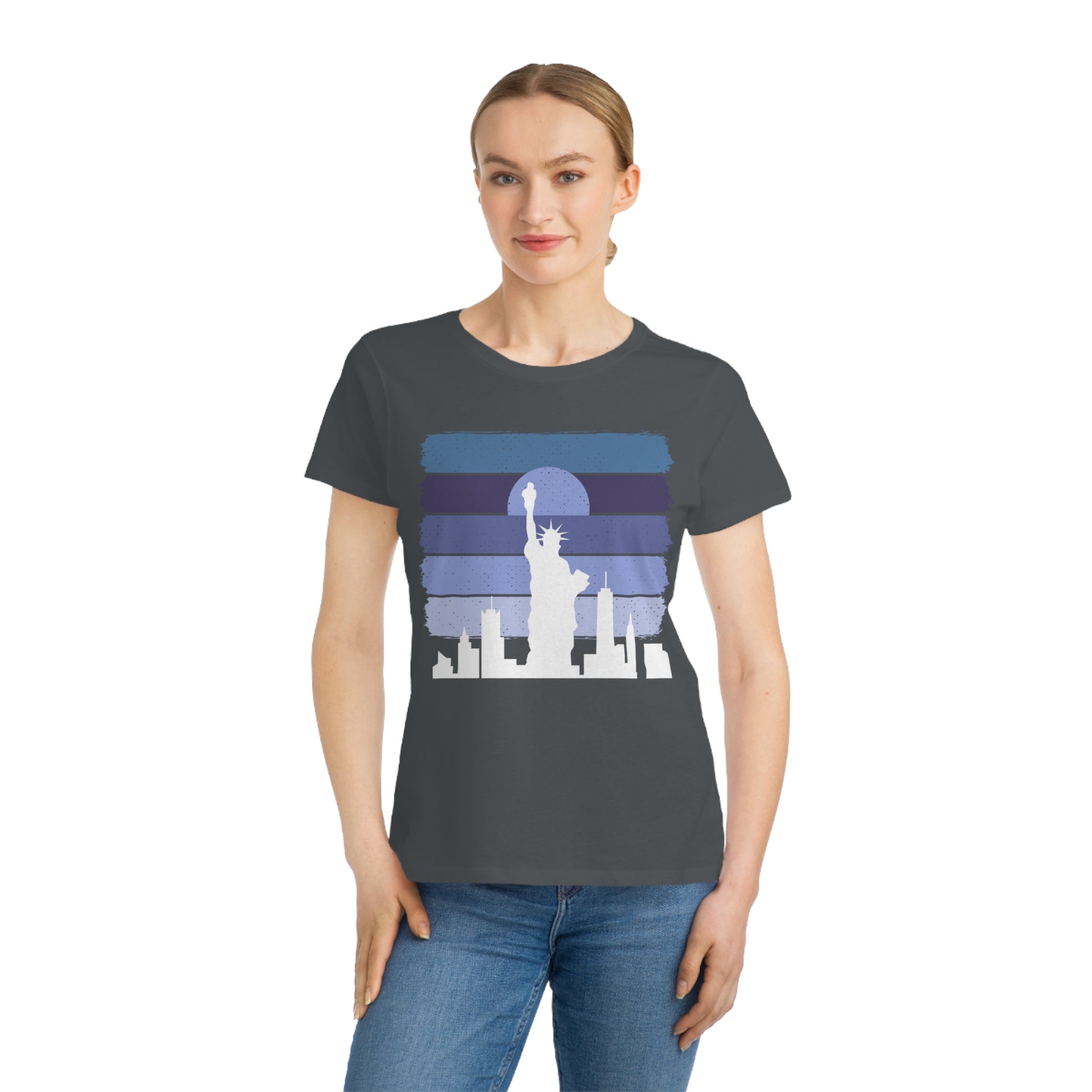 Liberty Skyline T-Shirt - Eco-Friendly Women's Tee - The Peony Haus
