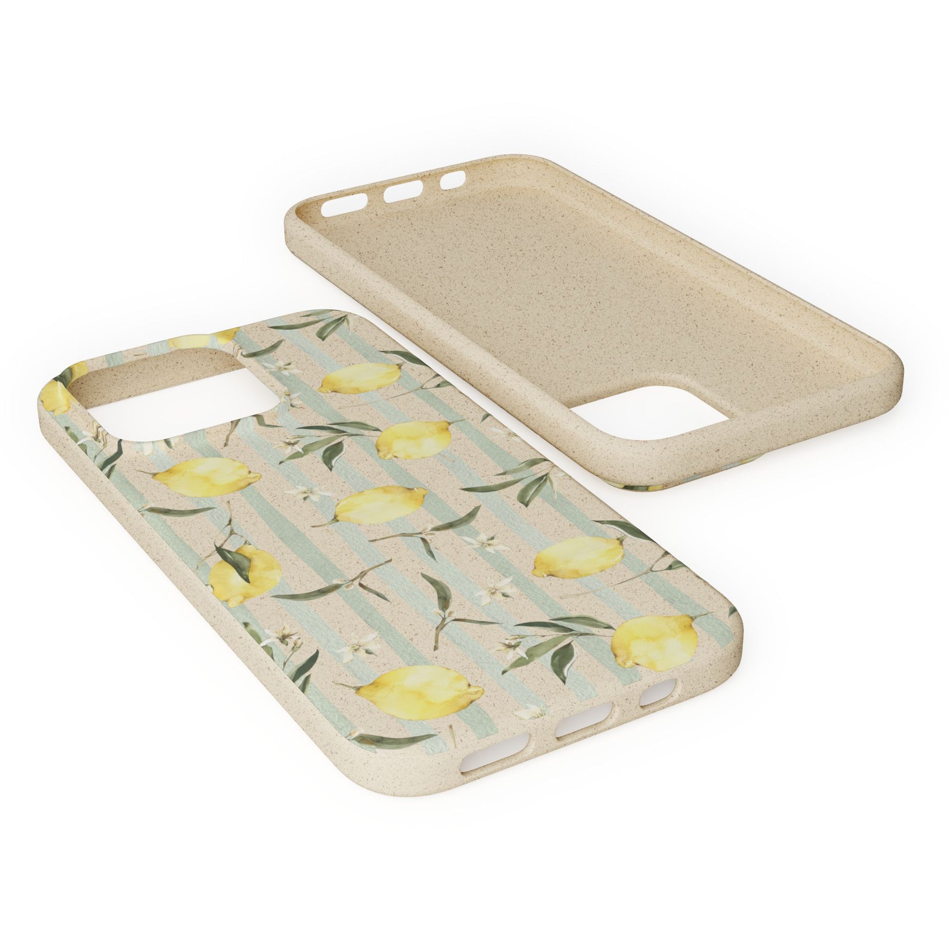 Plant based, biodegradable phone case - When life gives you lemons - The Peony Haus