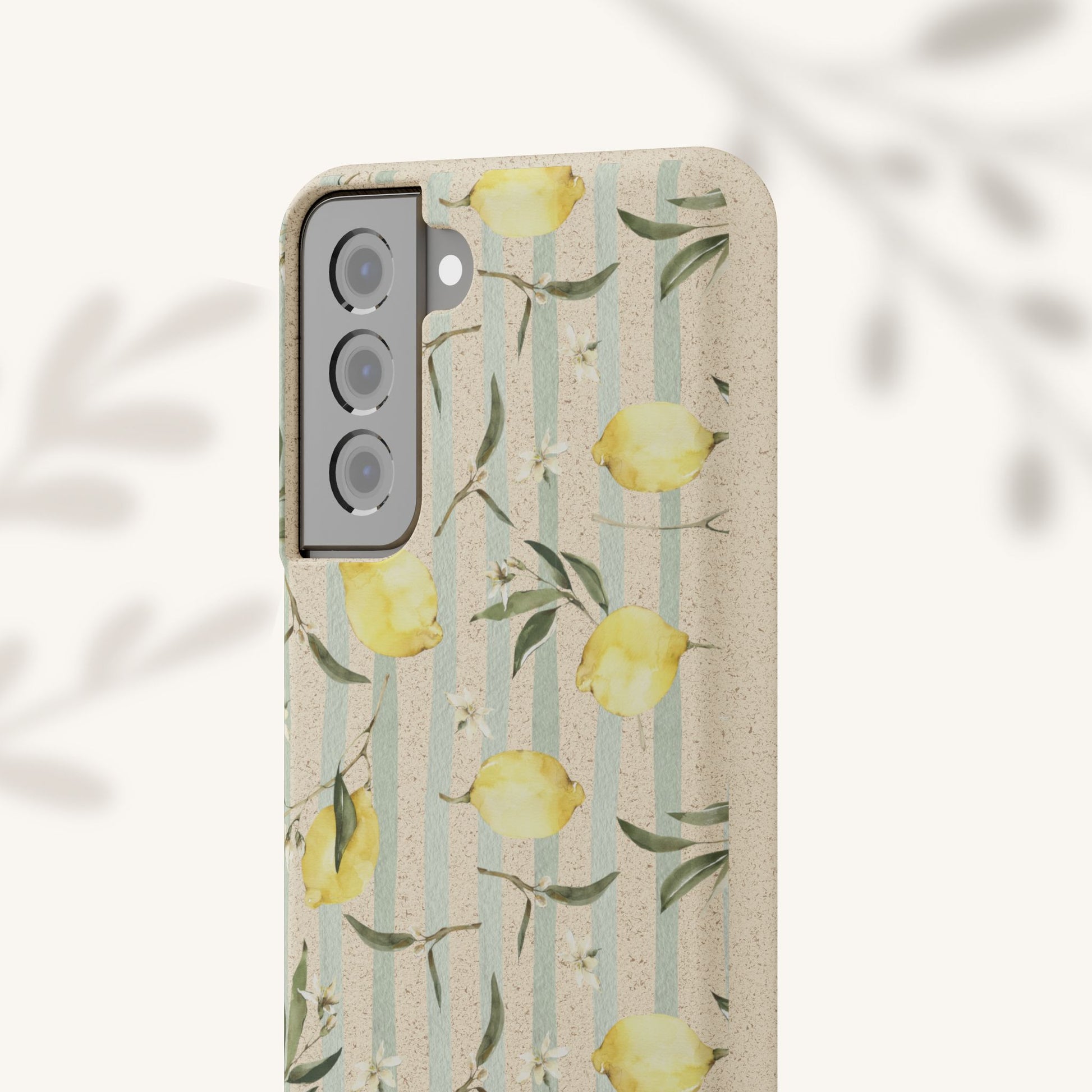 Plant based, biodegradable phone case - When life gives you lemons - The Peony Haus