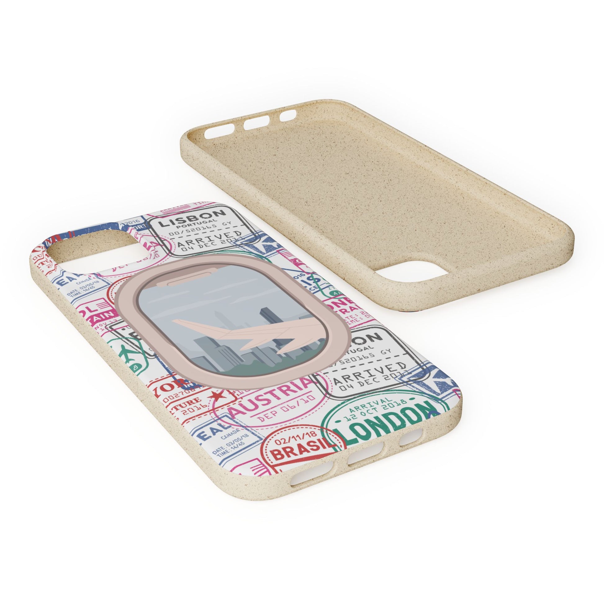 Plant-based, biodegradable phone case - Jet Setter - The Peony Haus