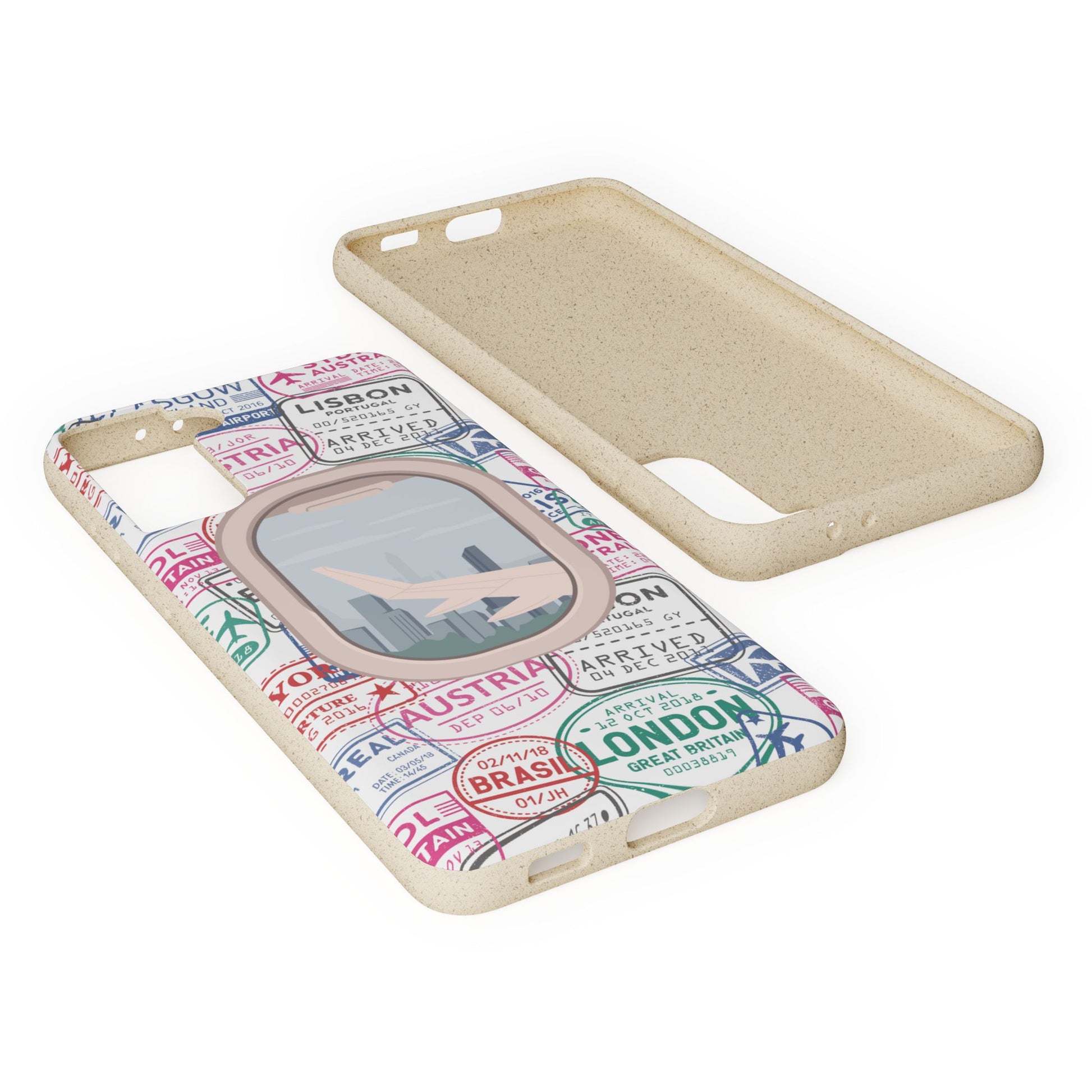 Plant-based, biodegradable phone case - Jet Setter - The Peony Haus