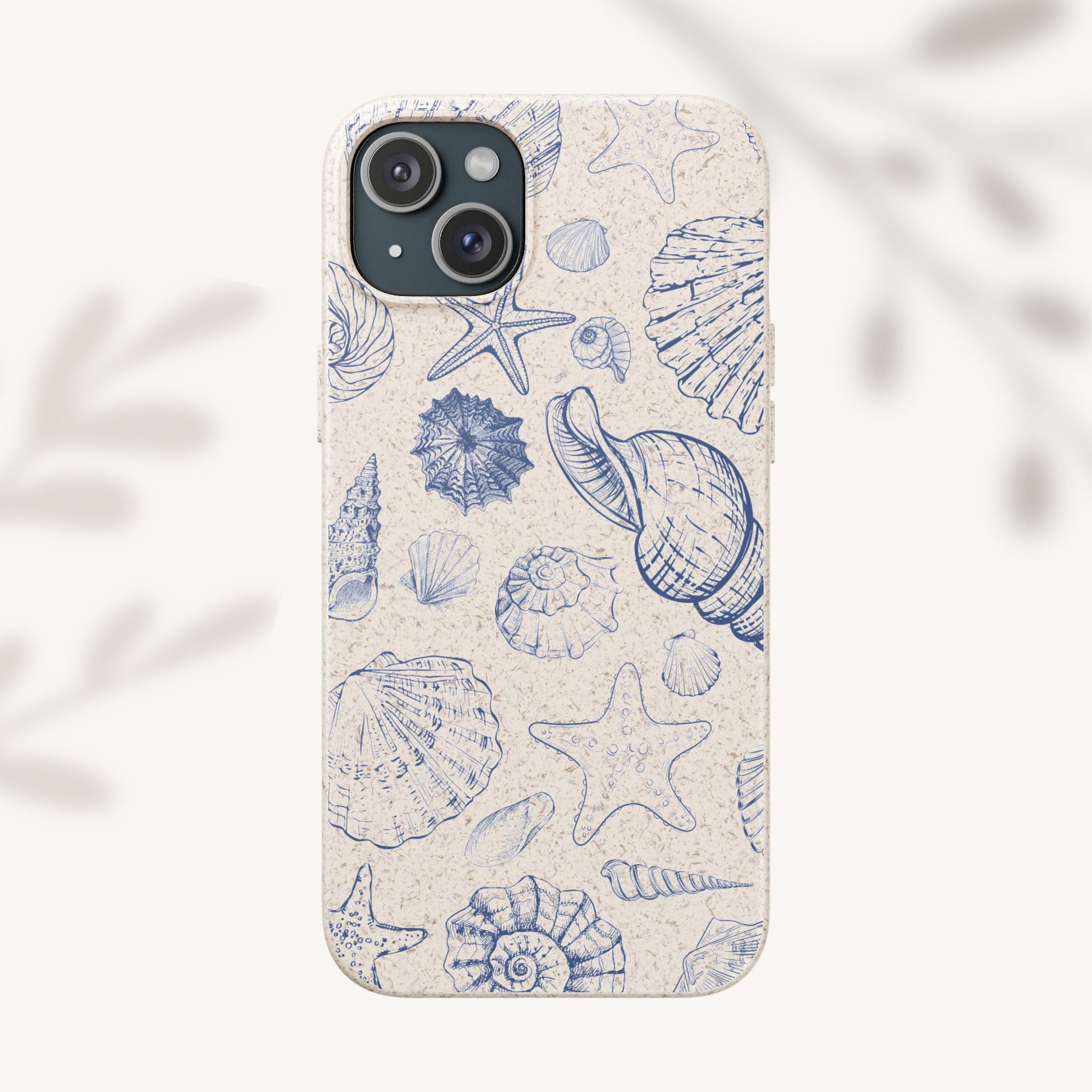 Eco-Friendly Phone Case, Plant based, Biodegradable Case, Shell Design for beach lovers - The Peony Haus