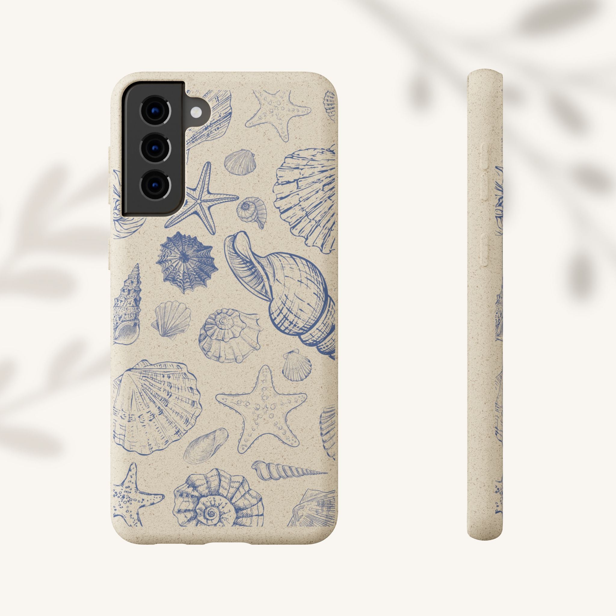 Eco-Friendly Phone Case, Plant based, Biodegradable Case, Shell Design for beach lovers
