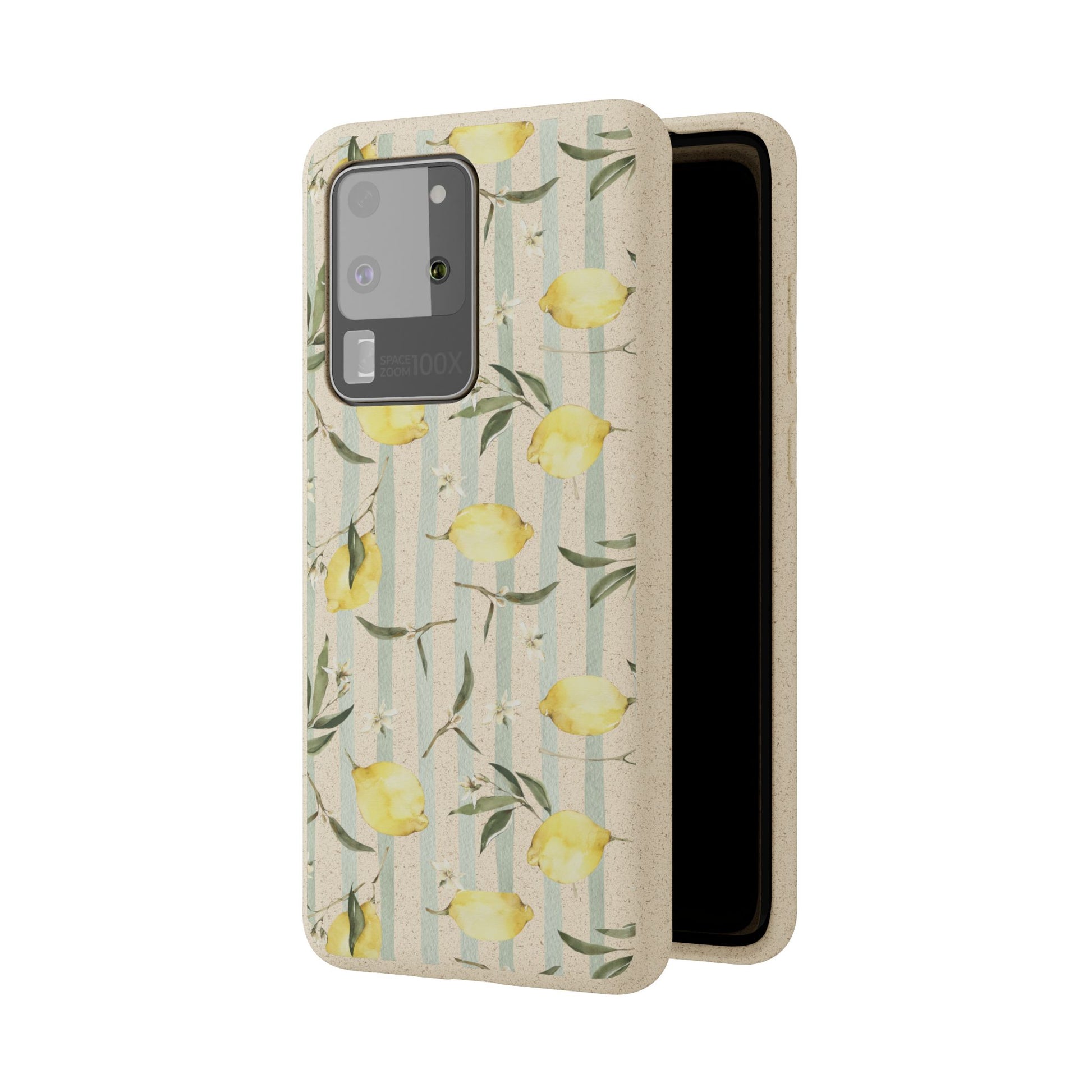 Plant based, biodegradable phone case - When life gives you lemons - The Peony Haus