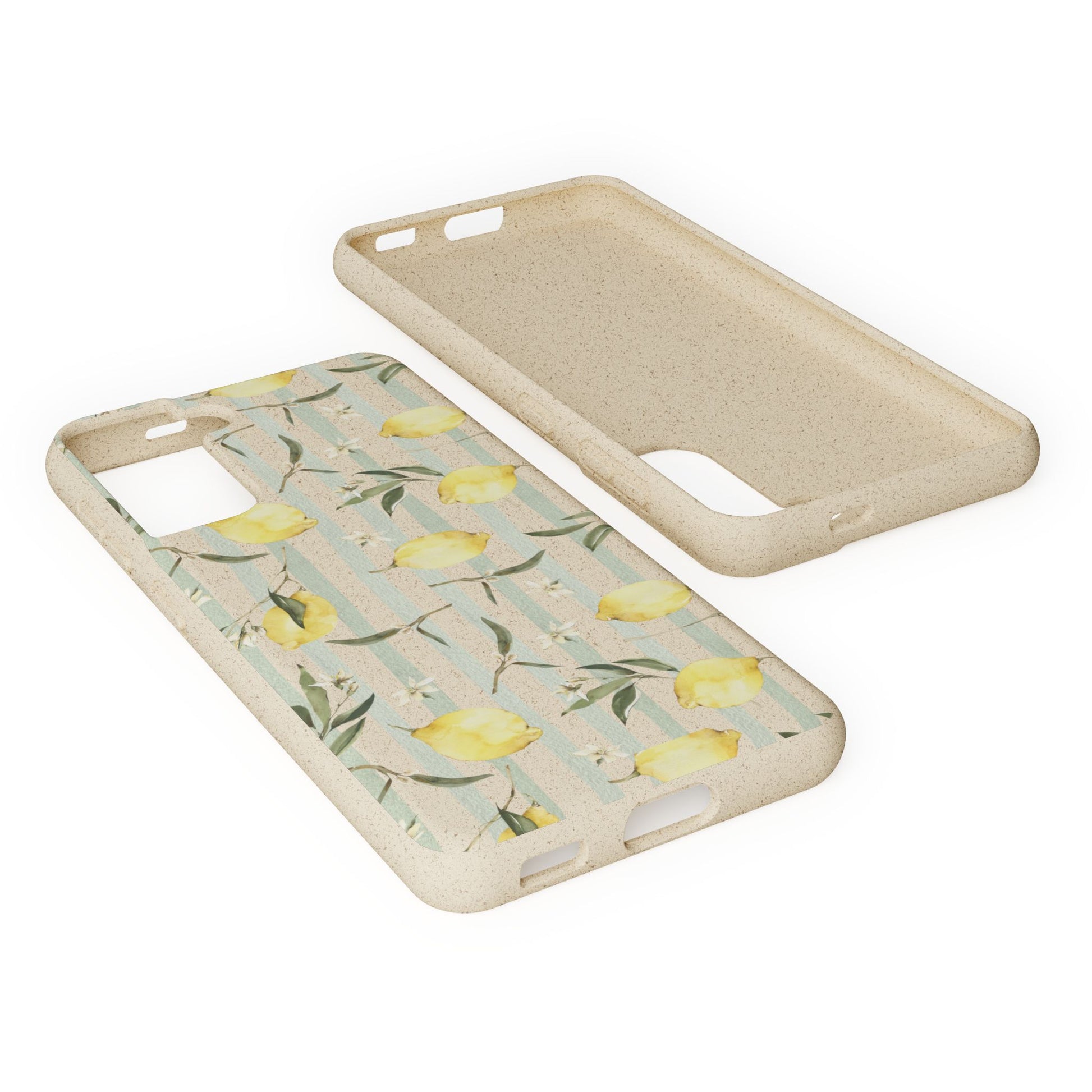 Plant based, biodegradable phone case - When life gives you lemons - The Peony Haus