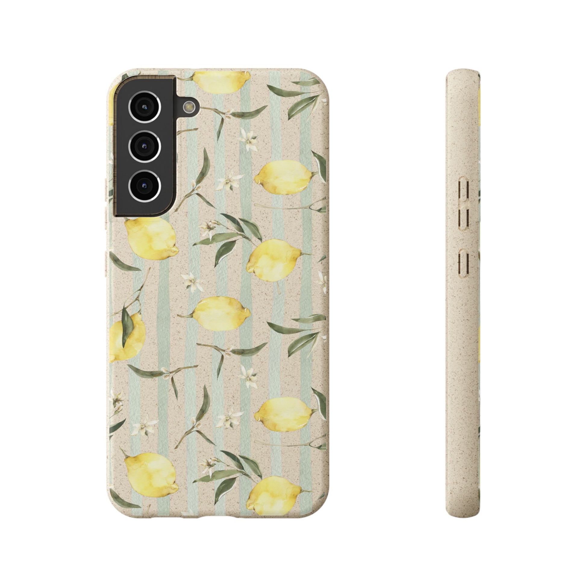 Plant based, biodegradable phone case - When life gives you lemons - The Peony Haus