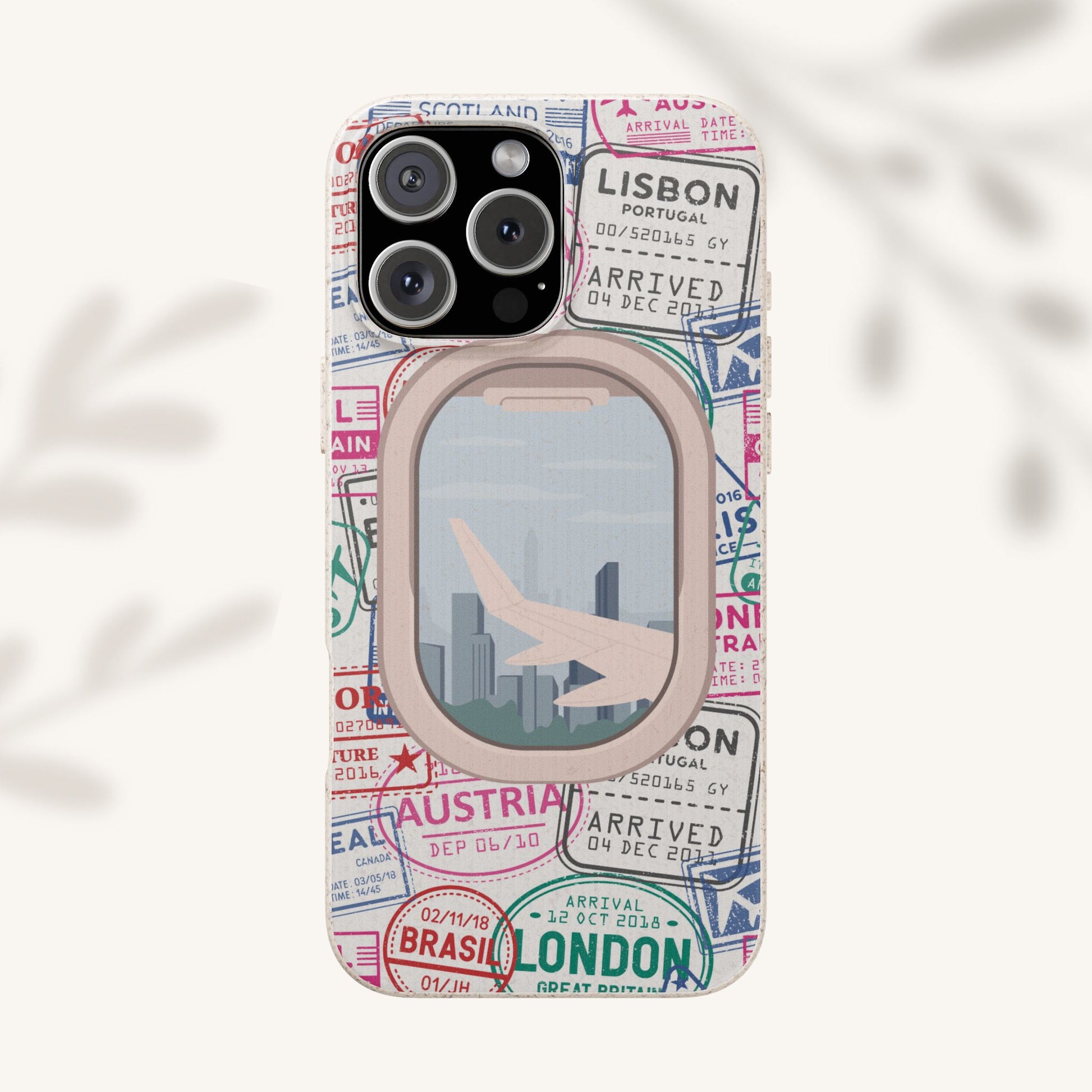 Plant-based, biodegradable phone case - Jet Setter - The Peony Haus